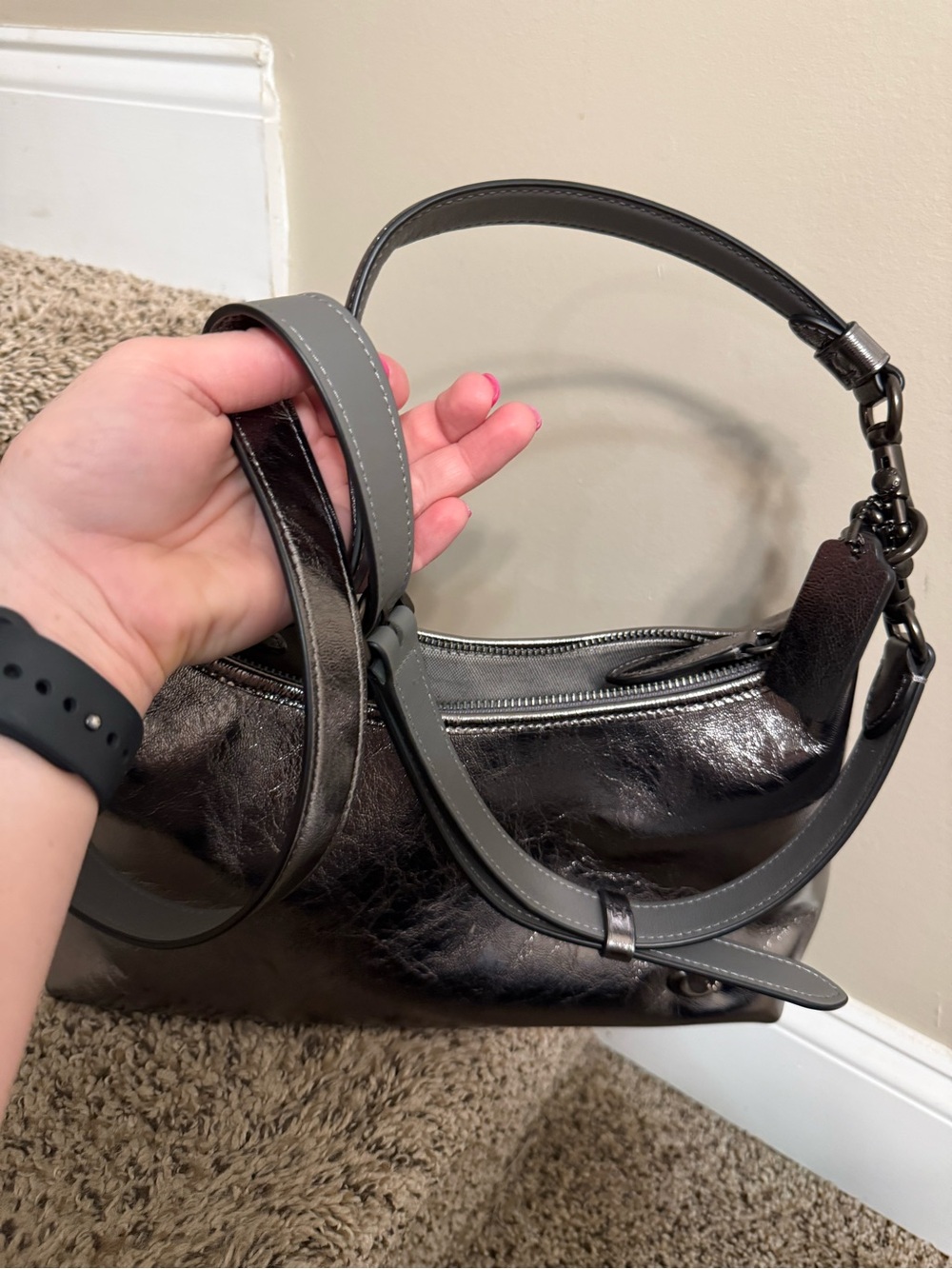 Coach Juliet shoulder bag metallic pewter - Picture 11 of 12